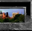 Day Ends in Houston (Metal Frame)