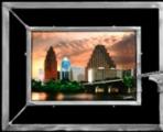 Sun Rises Over the City (Metal Frame)